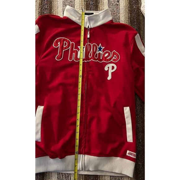 Vintage Philadelphia Phillies MLB baseball jacket stitches - Picture 4 of 7